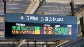 【青春１８切符】青森から東京経由で沼津まで。使い方解説。