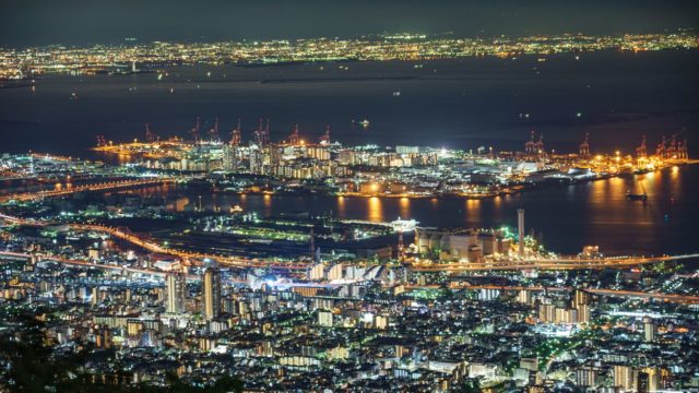日本三大夜景摩耶山